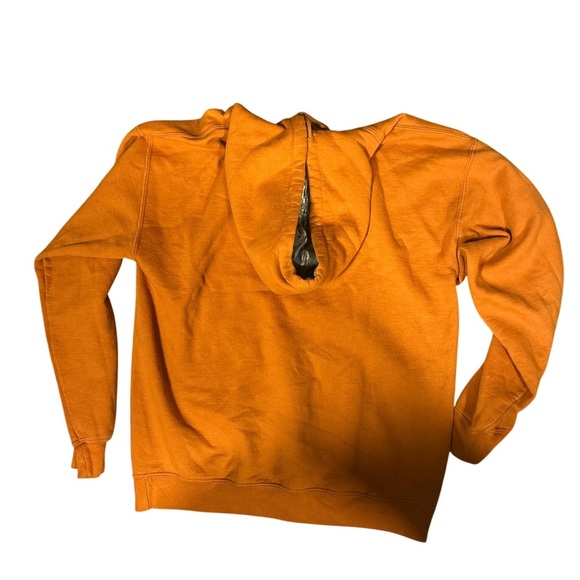 Mossy Oak Blaze Orange Hoodie with Camo Hood - Picture 4 of 6